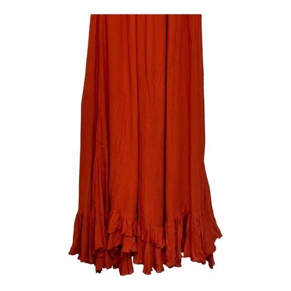 Free People Adelia Maxi Dress Rose Color Size Medium - Picture 7 of 10